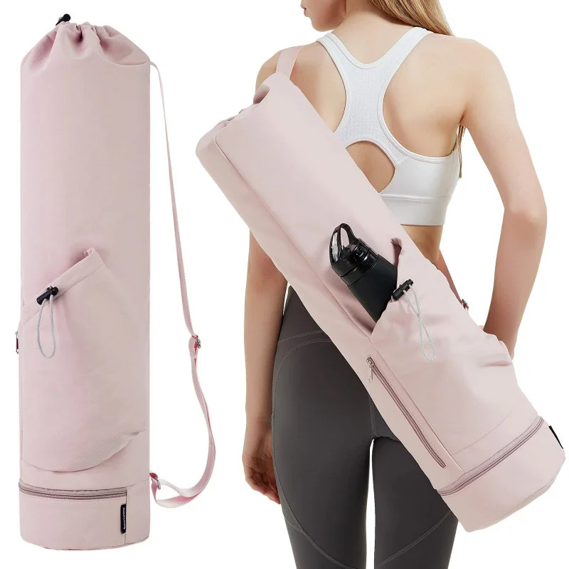 Enhanced Yoga Mat Carrier with Water Bottle Holder & Wet Storage – Versatile Bag for Gym, Pilates & Fitness Sessions