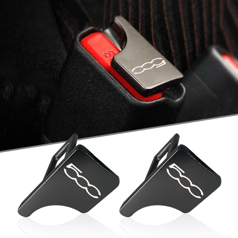 Cinturones de seguridad para coche, accesorios eléctricos fiat 500 abarth, 2 piezas| | - AliExpress