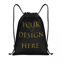 Custom Your Photo Logo Text Print Drawstring Backpack  Gym Sport Sackpack Portable Your Design Here DIY Shopping Bag Sack 1