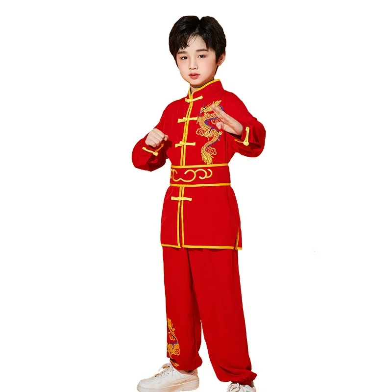 Traditional Chinese Wushu Clothing Tai Chi Uniform Kids Kungfu Outfits New Stage Performance Hanfu Martial Arts Costumes Suit tai chi clothing chinese traditional costume