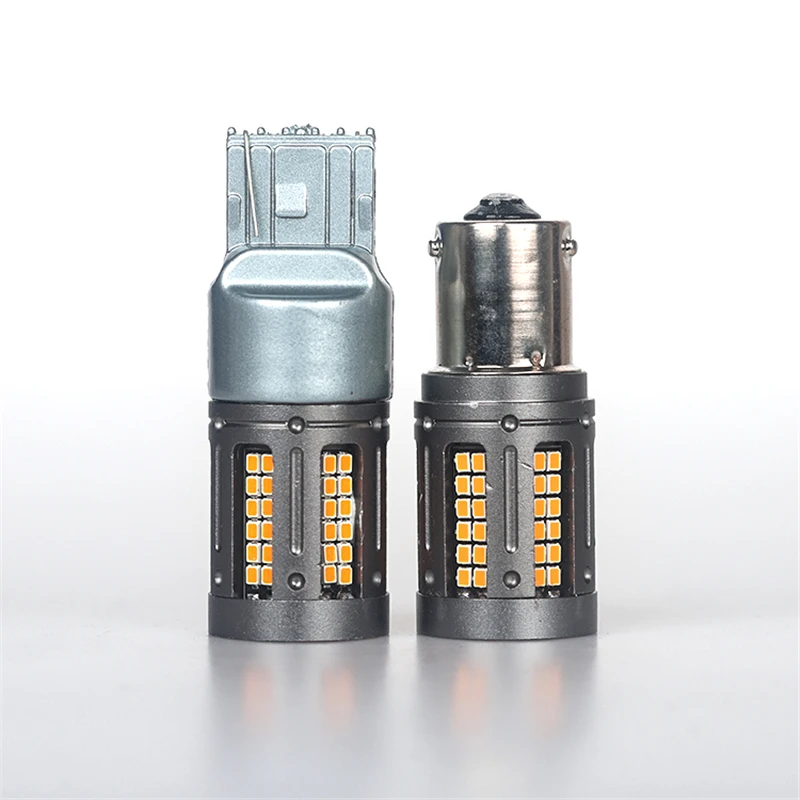 2 шт., автомобильный сигнал поворота, высокая мощность 1156 PY21W T20 7440 W21W 84SMD