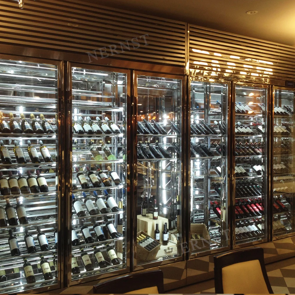 Wholesale High Quality Stainless Steel Electric Glass Display Wine Cellar Cooling Unit Fridge Refrigerator Red Wine Cooler - Image 2