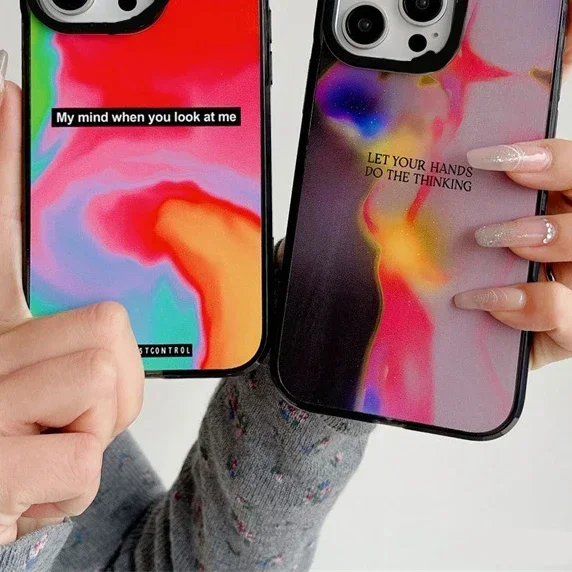 

Fashion Graffiti Acrylic Phone Case Cover for IPhone 14 13 12 11 15 Pro Max Case for IPhone 15 Pro Max