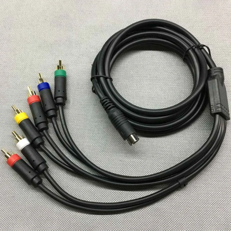 RGB/RGBS RCA Ʈ ̺, ÷  SEGA Saturn  Ư  Red Blue Green RGB + Sync    ̺