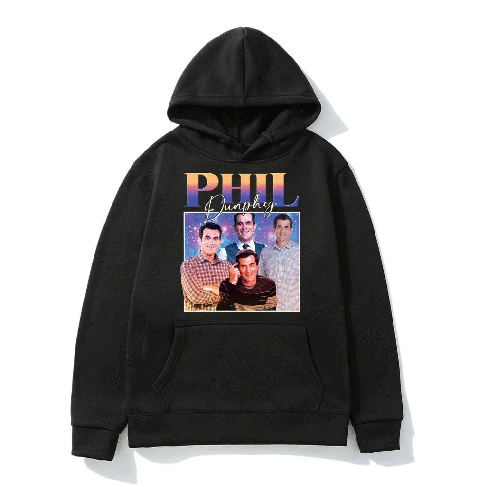 

American TV Show Phil Dunphy Hoodie Men Harajuku Graphics Hooded Sweatshirt Oversize Streetwear Couples Pullover Fleece Hoodies