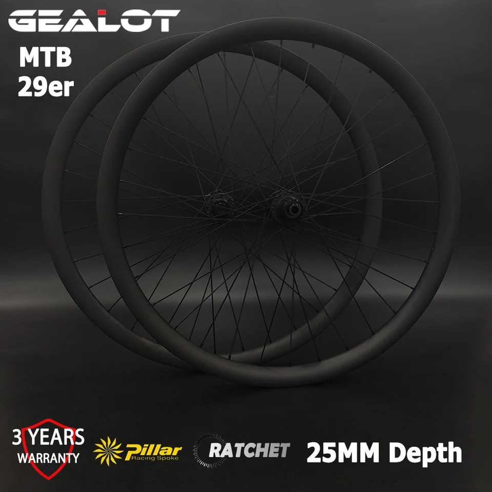 Roues de VTT en Carbone XC à 6 Rayons