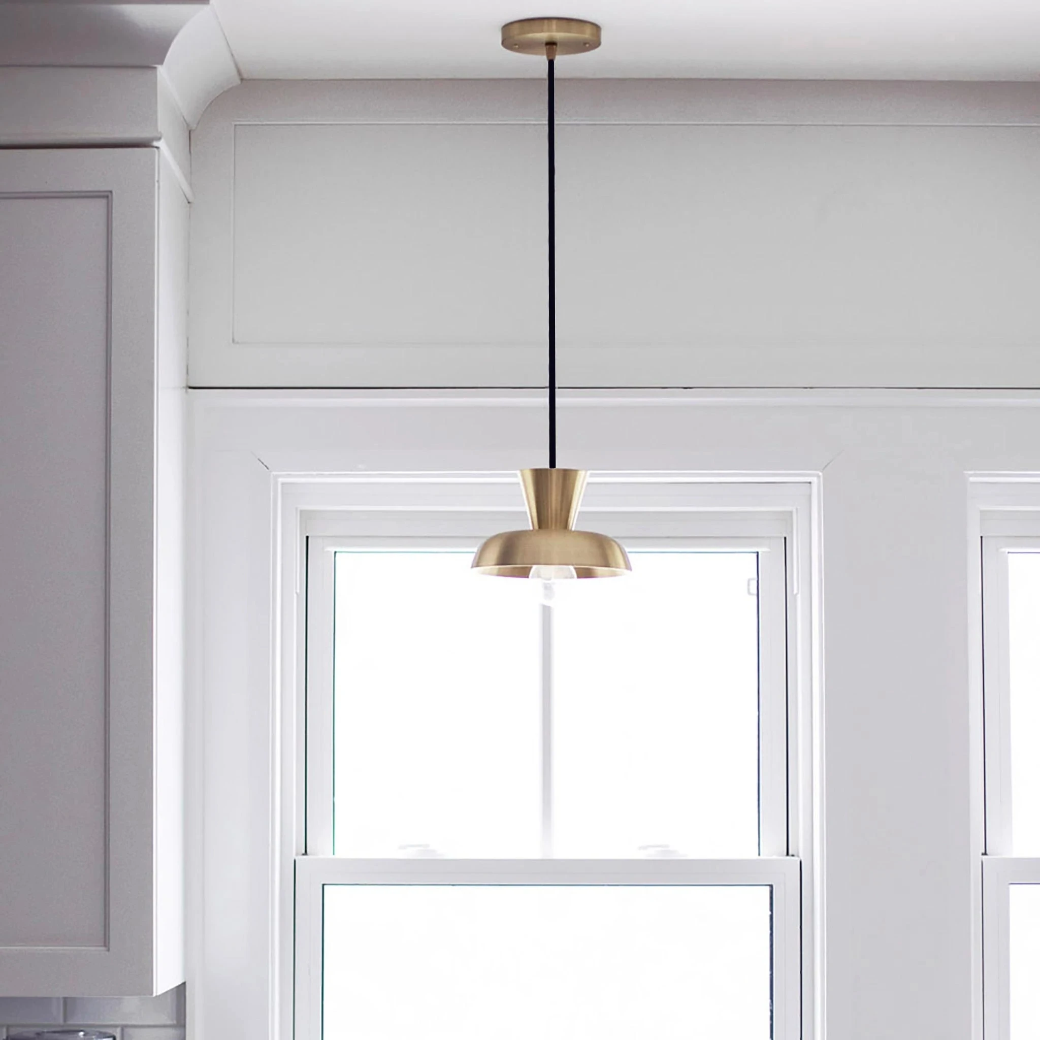 

All Copper Bar Chandelier Nordic Modern Restaurant Fashion Catering Special Lamp Dining Table Single Head Small Pendant Light