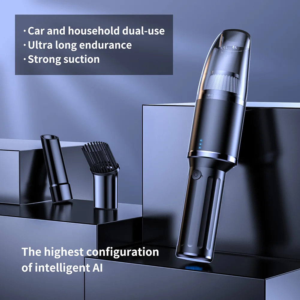 

Mini Handheld Cordless Vacuum Cleaner Rechargeable Wet Dry Dual Use -Duster Electric Dust Blower for Home Car