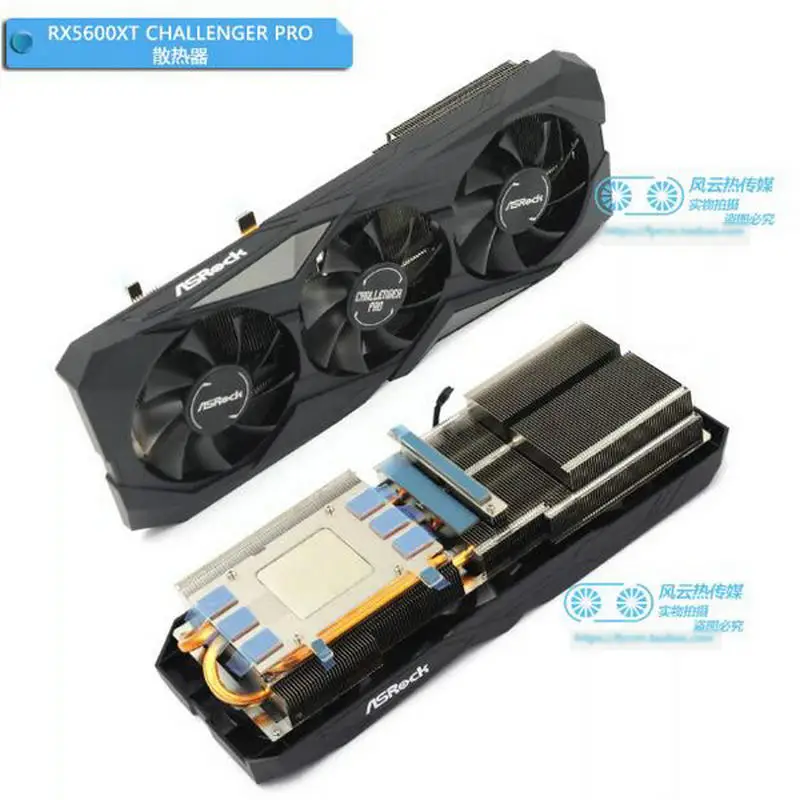 Original Novo o Refrigerador para Asrock Rx5600xt Rx5700xt Challenger Pro Placa Gráfica Vídeo - Imagem 3