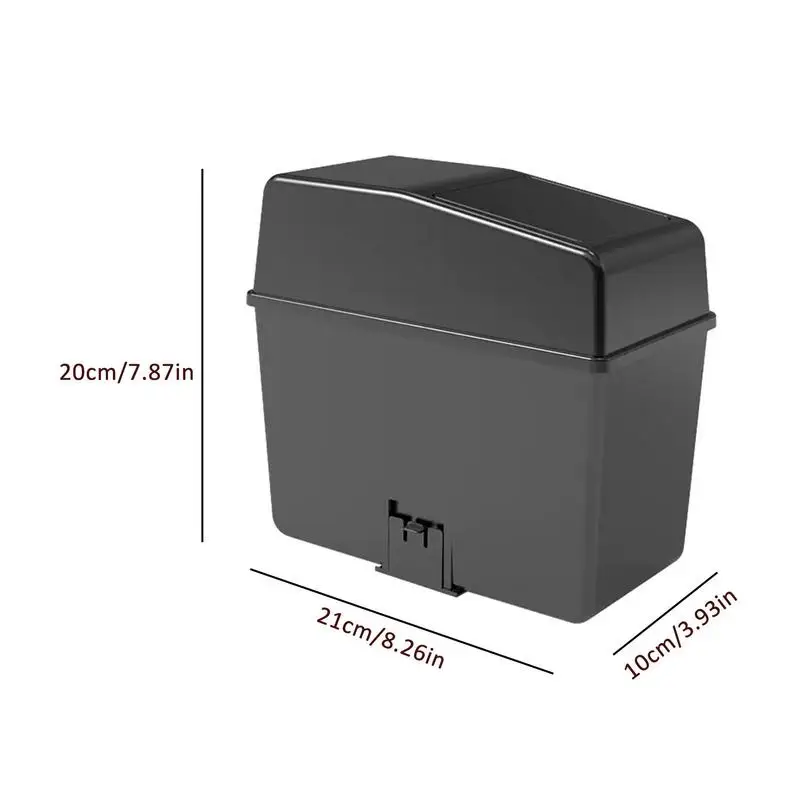 Car Trash Can Dustbin Garbage Container Black Square Pressing Type Auto Interior Accessories garbage storage bin