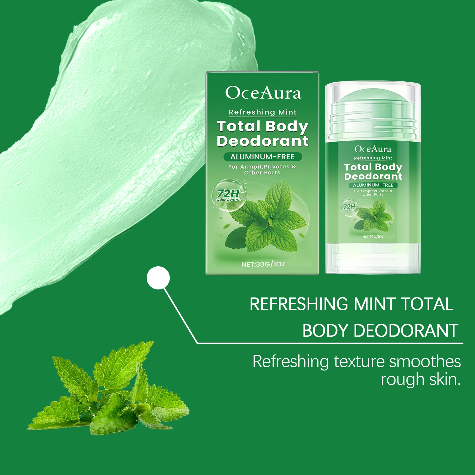 Minz-deodorant-stick Für Damen Gegen Achselschweiß Und Körpergeruch_voghion.com