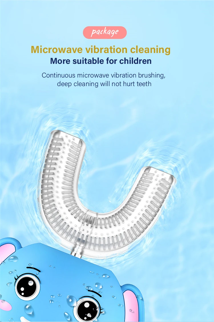 Intelligent Electric Toothbrush 360 Degrees for Children Silicone