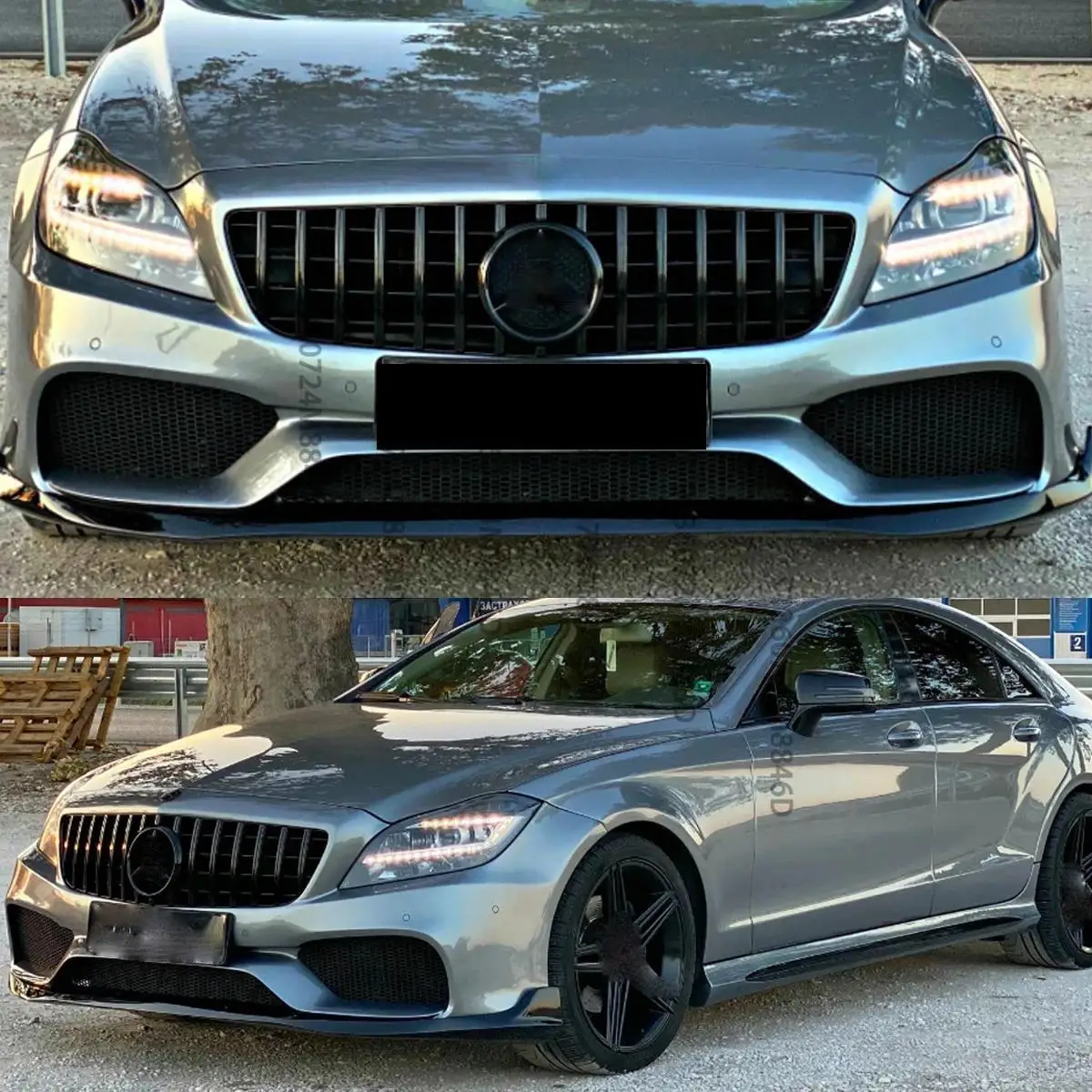 메르세데스-벤츠 CLS W218 2011-2014용 다이아몬드 스타일 프론트 그릴, ..