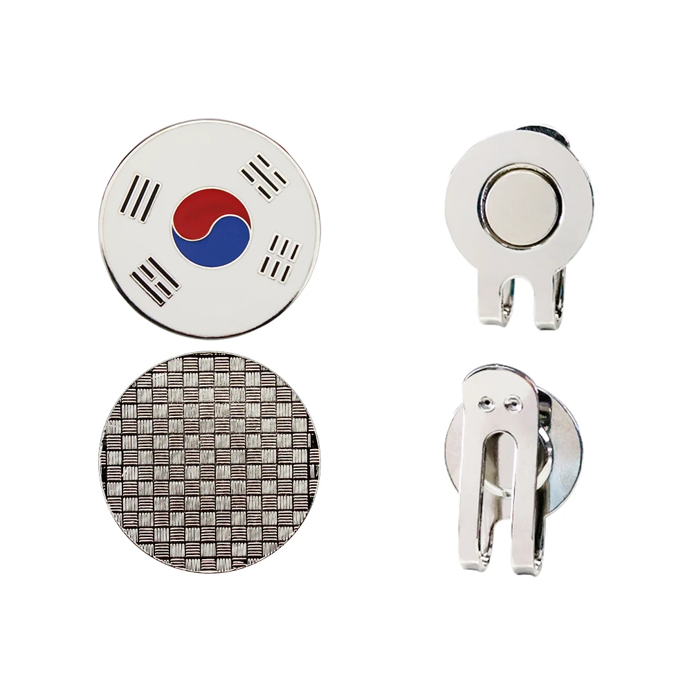 Golf Ball Mark Golf Hat Clip 1Pcs Golf Ball Marker Golf Cap Clips Magnet Mark Ball Position Removable Metal Men Women Accessories