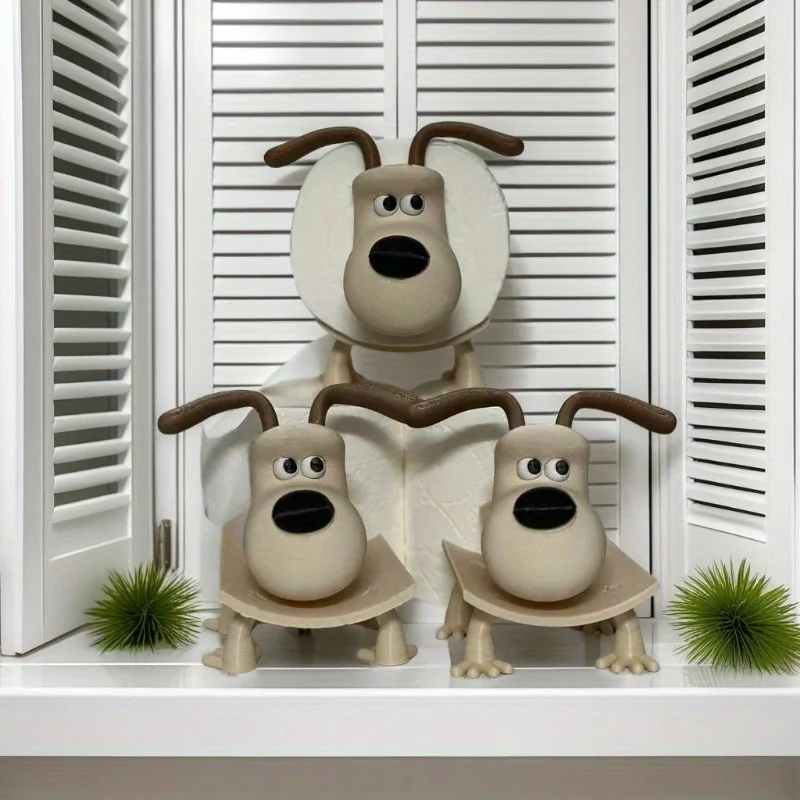 Puppy Toilet Paper Holder Decor 6