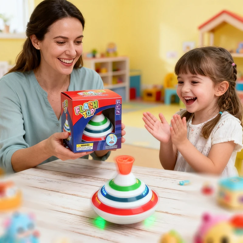 Toupies magiques musical lumière gyroscopique