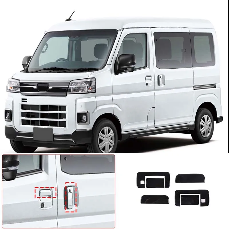 

For Daihatsu Atrai with Smart Hole 2022 Car Door Handle Decoration Cover ABS Carbon Fiber/piano Black/bright Light Accessories