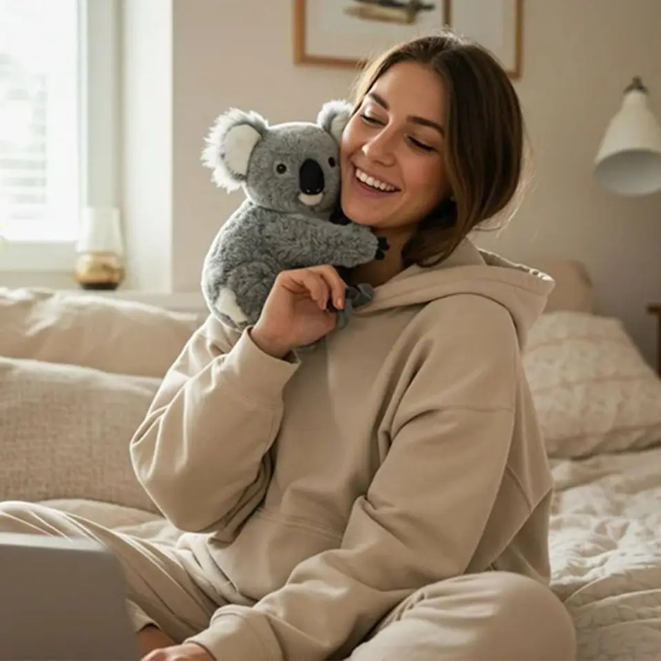 The Koaly Emotional Support Healing On Demand Ai Plush Stuffed Animal Get A Hug Koalas Bear Calm Stress Relief Koala Anxiety Sleep Buddy Realistic Lifelike Ro
