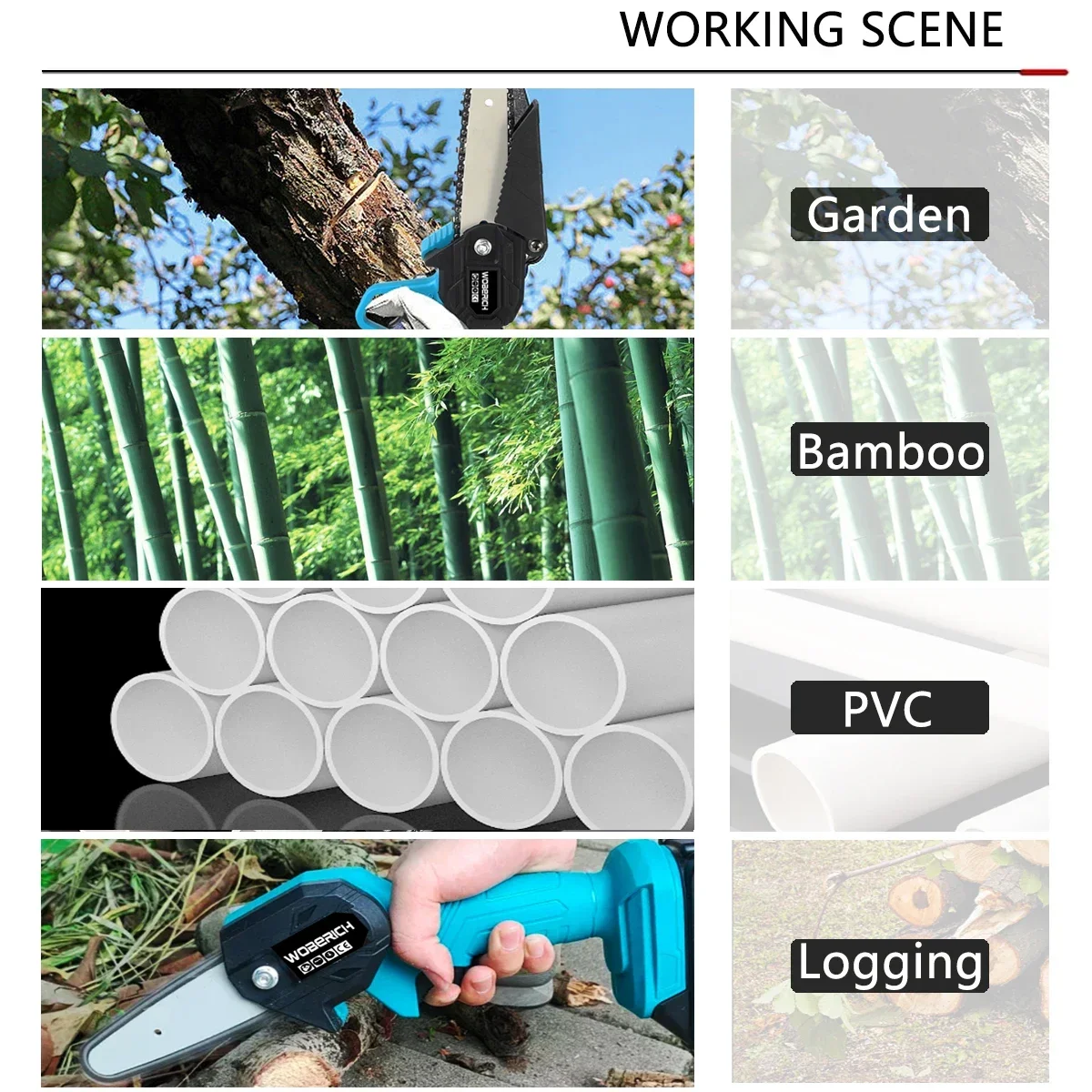 6 Inch cordless mini chainsaw 6 Inch mini Pruning Saw Electric Chainsaw body compatible For 18V Makita (No Battery) mini chainsaw electric chainsaw electric saw mini electric saw