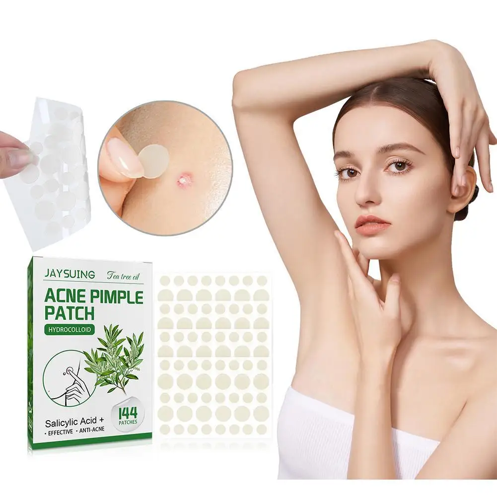 144patch Acne Pimple Patches Translucent Matte Hydrocolloid Salicylic Acid Tea Tree Oil For Inflamed Acne Improve Whiteheads 3