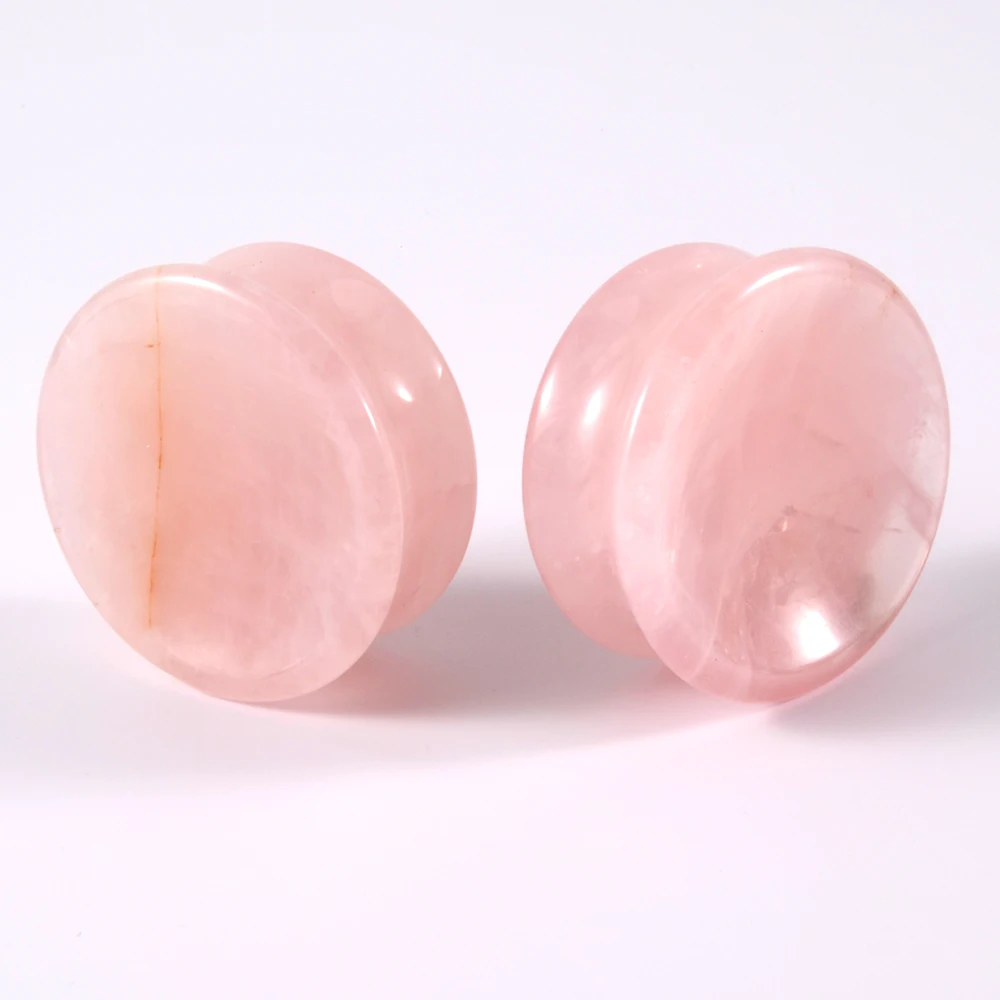 thumbnail image 1 of 1 par de nuevos diseños de amatista, tigre, ojo de gato, howlita, piedra de cristal, tapón para oreja cóncavo, doble acampanado, calibre sólido, joyería para piercing, 1 of 5