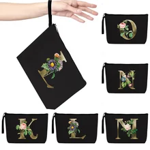 

Fashion Cosmetic Bag Ladies New Phone Makeup Clutch Bag Wallet Travel Cosmetics Storage Bags 26 Letters Printing