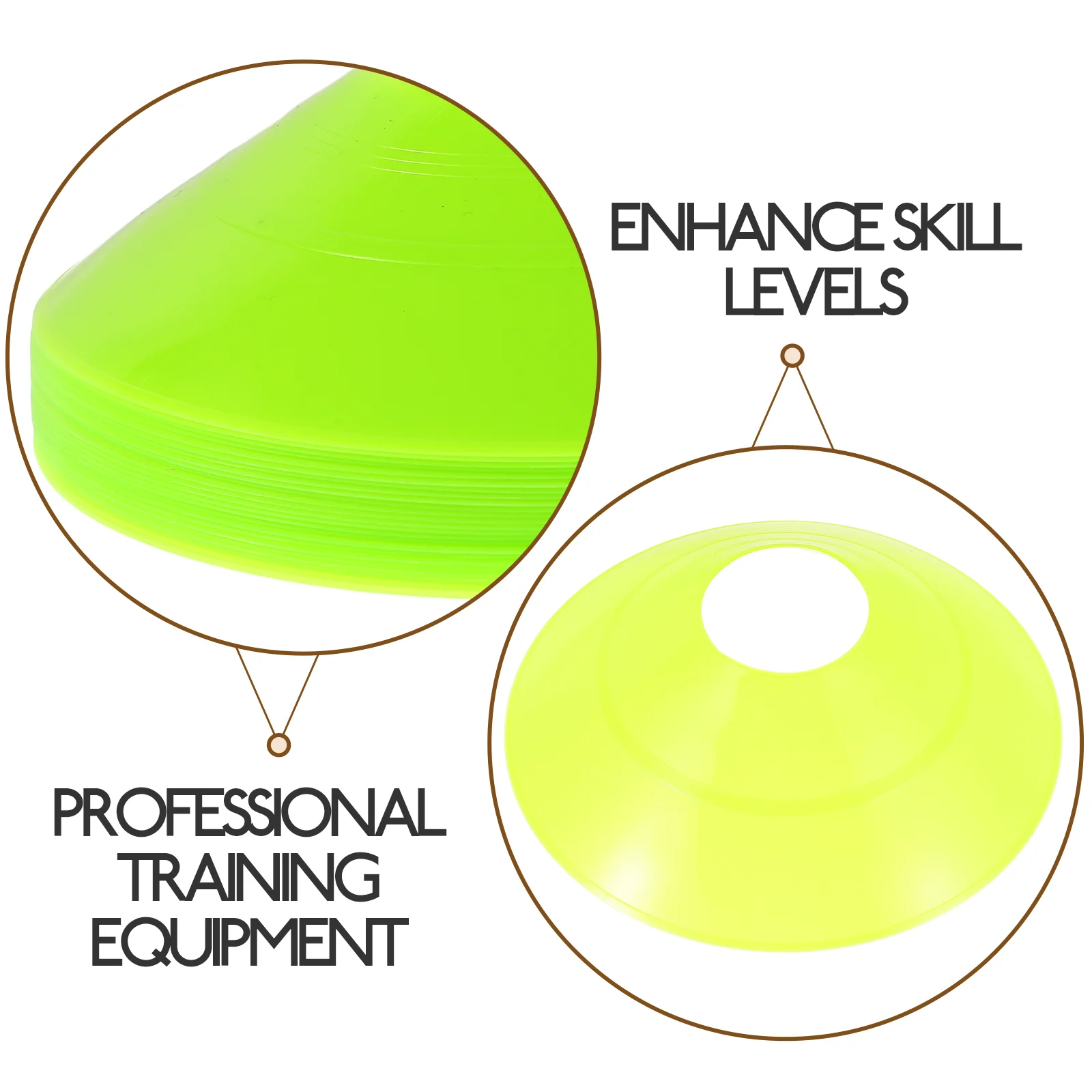 25pcs Sports Cones Soccer Cones for Football Training Disc Agility Soccer for Sports Football Basketball Coaching Tr