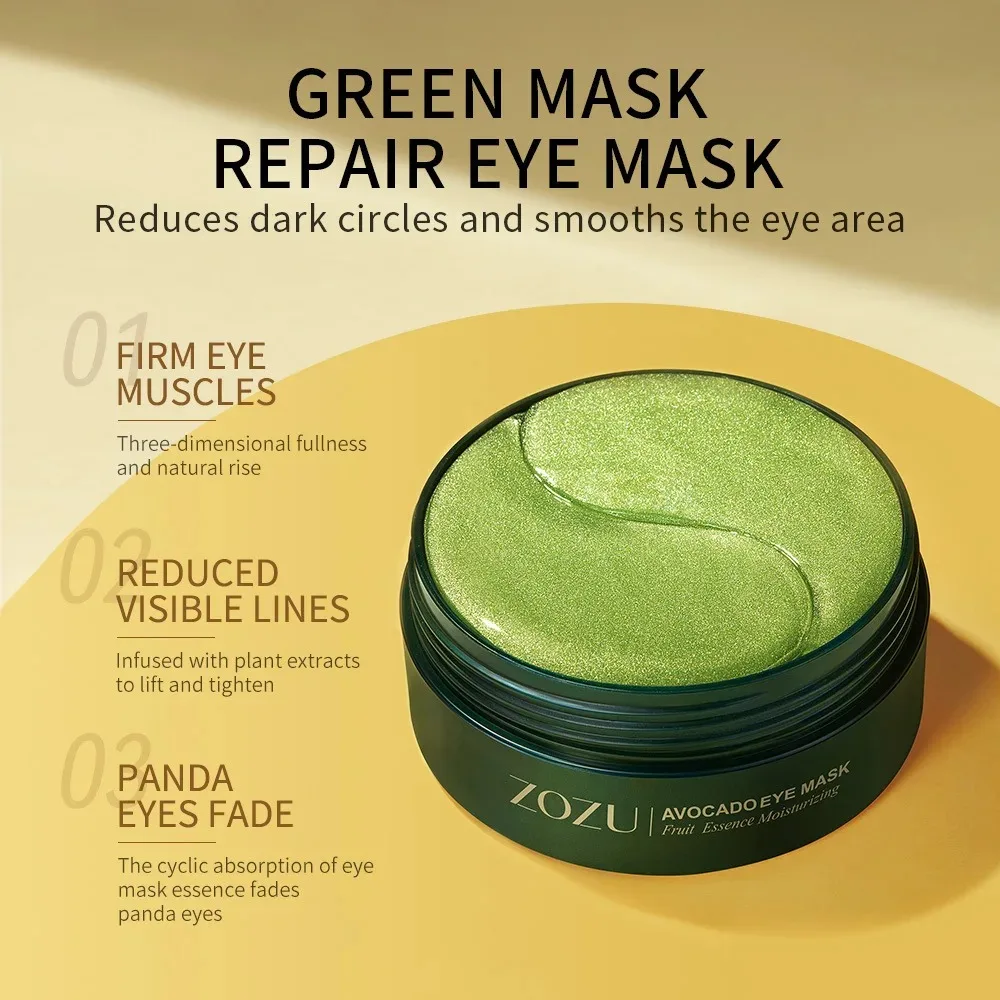 Avocado Golden Collagen Eye Mask Anti Dark Circles Removal Eye Bags Moisturizing Firming Patches Skin Care Products 120pcs