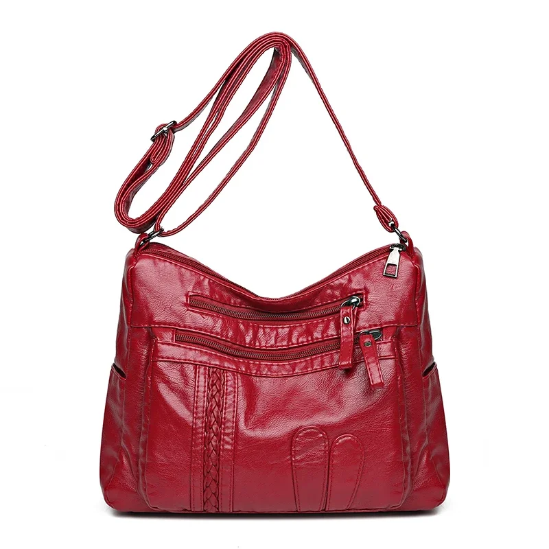 thumbnail image 1 of Bolsos y carteras casuales de mujer de alta calidad, bolsos cruzados de hombro de diseñador retro 2024, bolso femenino de cuero PU suave, 1 of 5