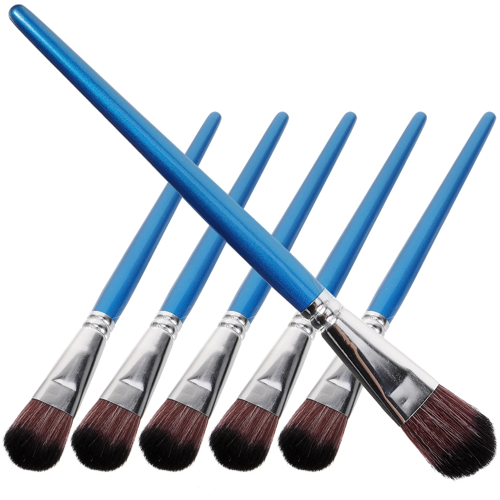 

6 Pcs Students Paint Brush for Painting Oil Paintbrush Supplies Wooden Paintbrushes