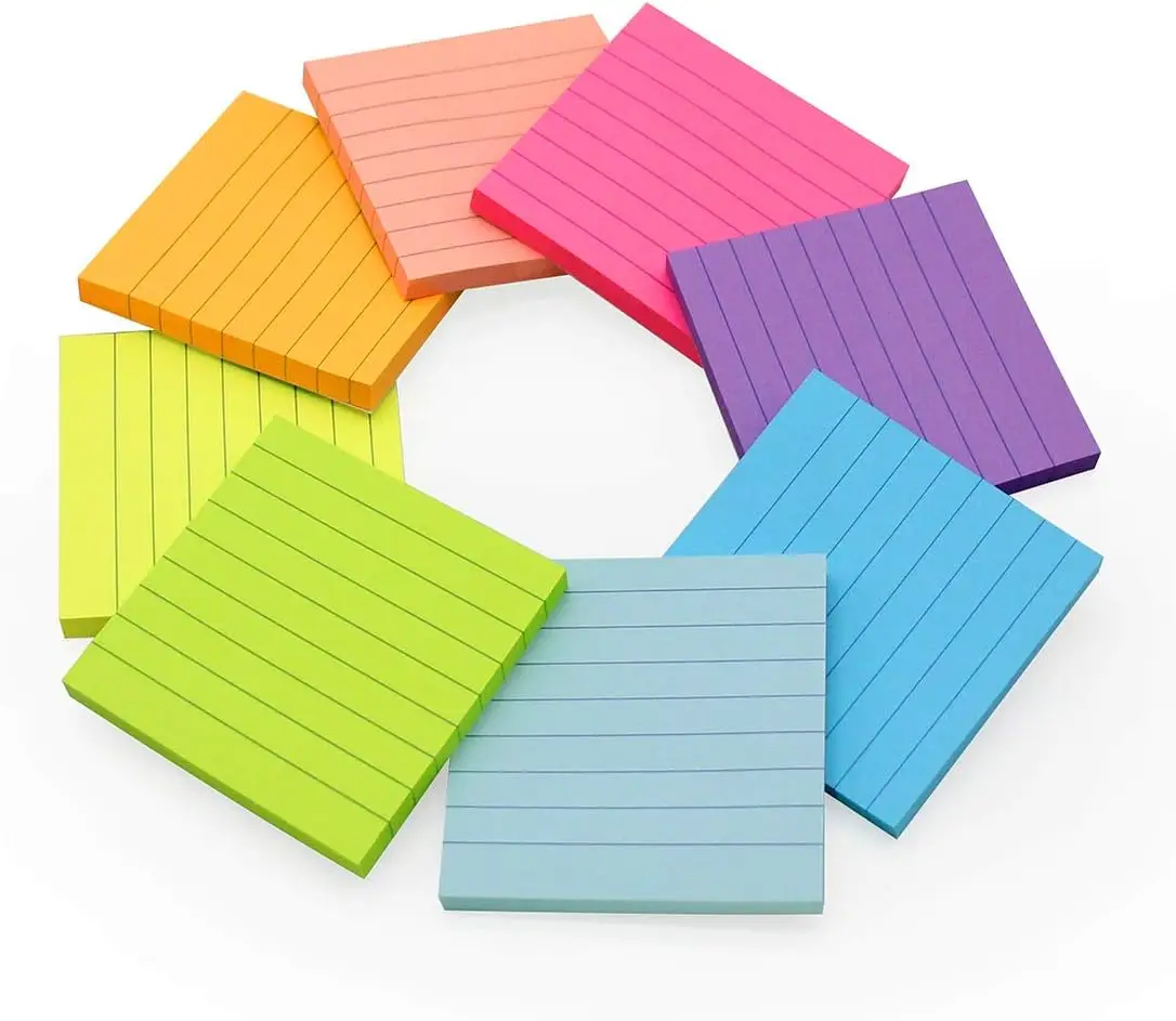 Sticky Notes 3x3 Self-stick Notes Bright Colors Sticky Notes 4 Pads 100  Sheets/pad (light Blue)