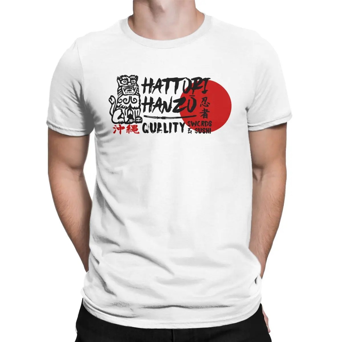 Hattori Hani Quality Swords & Sushi T Shirt Samurai 100% Cotone Abbigliamento Ninja Manica Corta Girocollo Tees Nuovo Arrivo T-Shirt