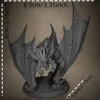 Bloodhunter Dire Bat Miniatures Unpainted Miniatures for Tabletop and Role Playing Games Room Decoration 3