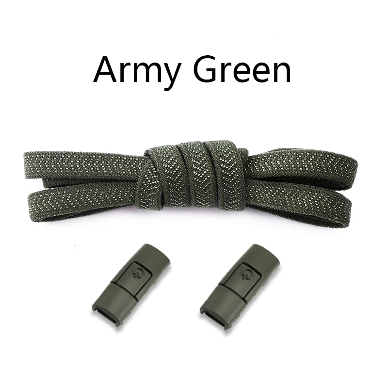Vibrant No-Tie Elastic Shoelaces with Metal Lock - Convenient and Stylish Footwear Accessory