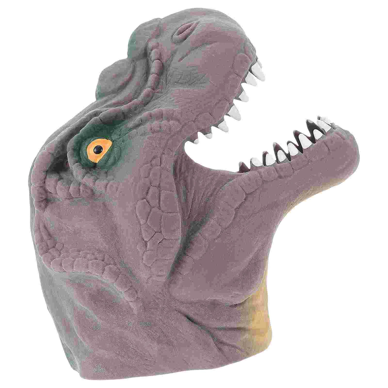 2 Pcs Children's Toys Dinosaur Hand Puppet Lovely Finger Kids Toy Halloween Mini Kid Plaything Parent-child