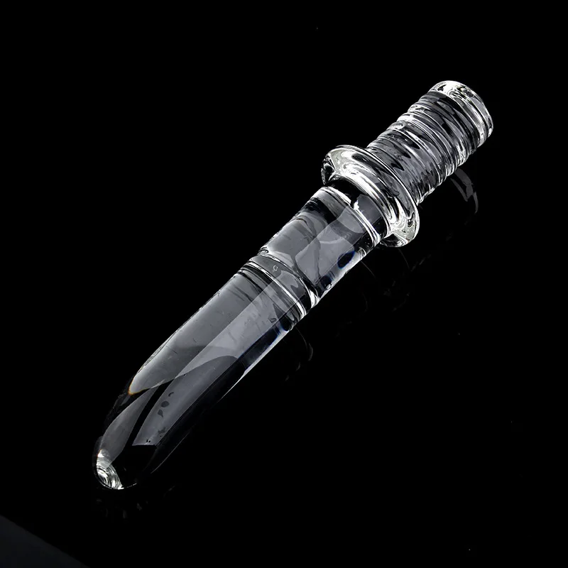 Female Male Anal Plug Dildo Toy Glass Crystal Sword-Like Model Vaginal Masturbation sex toys