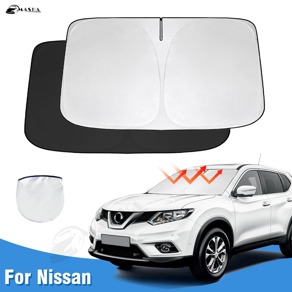 Windshield Sun Shade for Nissan Qashqai J10 J11 Sunshade Sun Visor