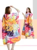 Surf Poncho Towel Poncho Quick-Dry Towel Hoodie Microfiber Beach Robe Changing Poncho Swim Towel Beach Poncho For Adults (A19) 1