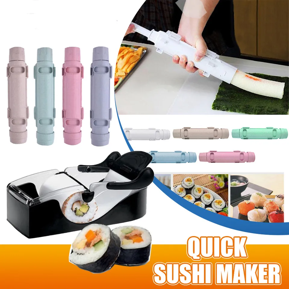 Sushi Maker Quick Sushi Bazooka Japanese Roller Rice Mold Vegetable Meat  Rolling DIY Making Machine Kitchen Sushi Tools - AliExpress