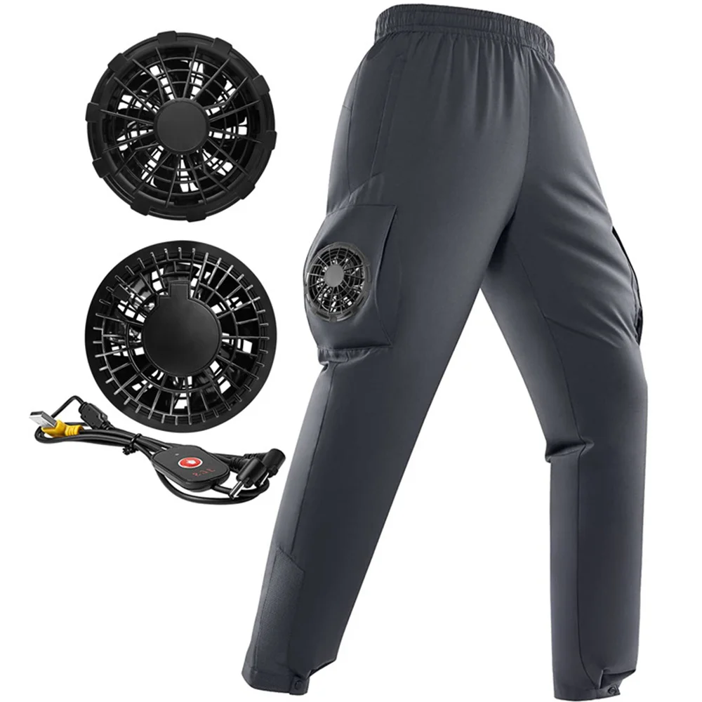 2023SummerFanPantsMensIceFishingOutdoorWorkCampingAir