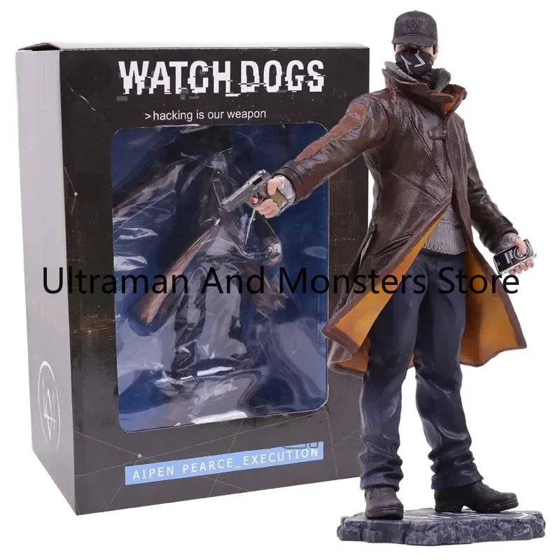 Watch Dogs 24cm Aiden Pearce Action Figure Anime Figurine Collectible Model Toy