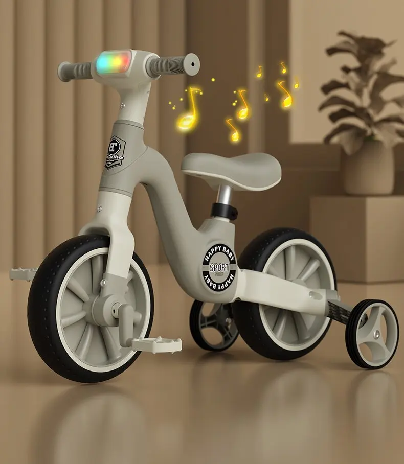 The latest three-in-one bicycle with good quality and light weight children's balanced three-wheel bicycle