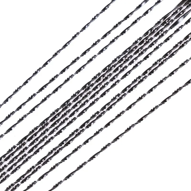12 Teile/los Diamant Draht Sägeblatt Cutter Schmuck Metall Schneiden Jig Klingen Holz Hand Handwerk Werkzeuge Scroll Spirale Zähne – Detail 4