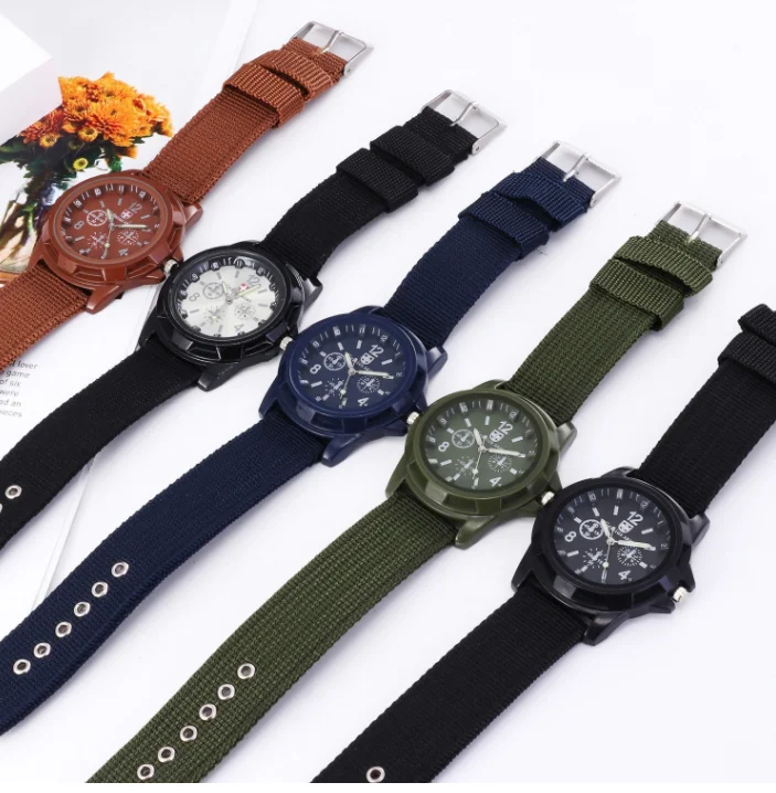 

Fashion Nylon Strap Watch Classic Wrist Watches for Man Classic Sport Watch Luxury Watch Clock