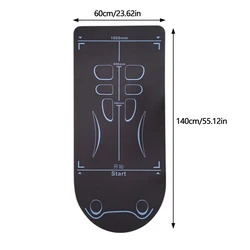Premium Non - Slip Shock - Absorbing Yoga Mat - Thick and Reusable for Home Workouts & Pilates (Black)