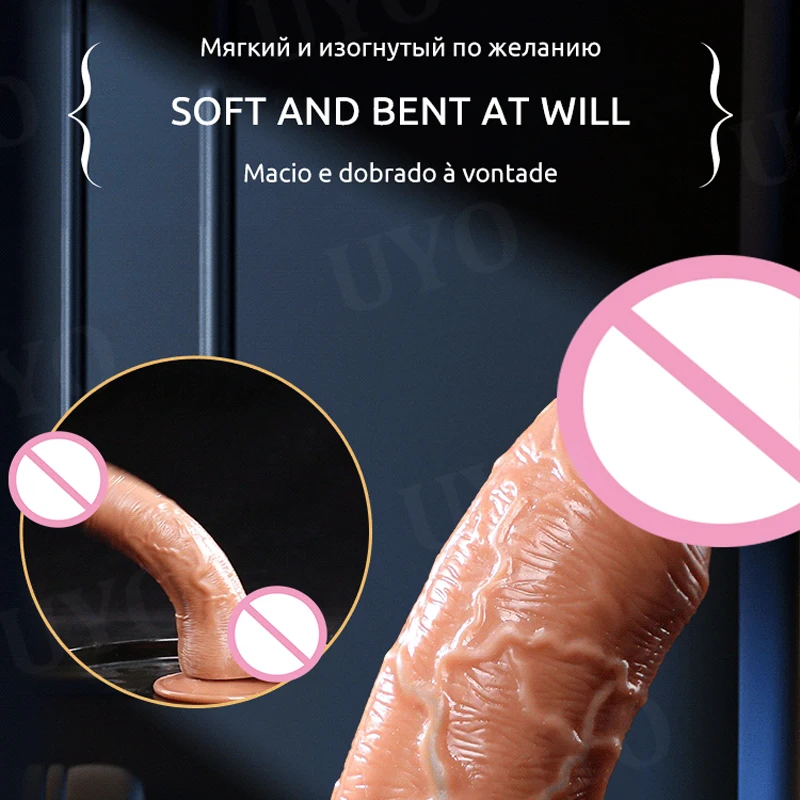 Sex Toys for Women Hardness Comfort Dildo TPE 18 Realistic