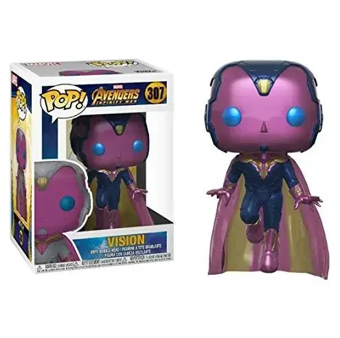 thumbnail image 4 of 2022 Nuevo Funko POP Avengers Wanda Vision 70 Vision 718# Scarlet Witch 823# Vision 307# Figura de muñecas de vinilo Modelo limitado Juguete para niños, 4 of 5