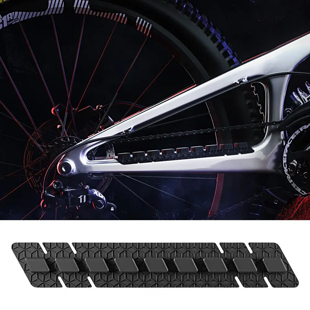 

Chain Stay Pad Waterproof 3D Embossment Silicone Chain Stay Protector Rust Resistant Frame Chain Guards Bicycle Accessories