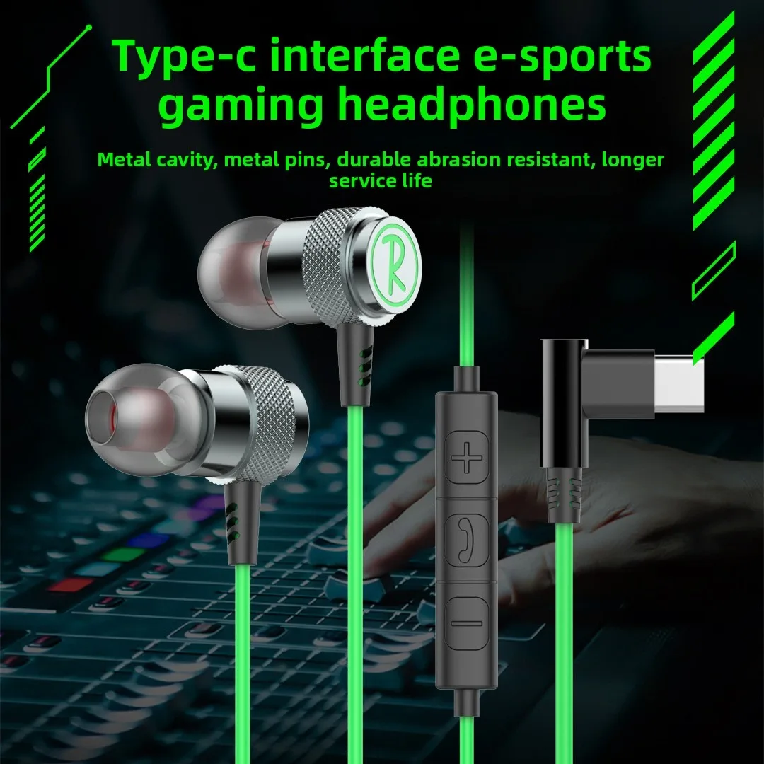 Premium HiFi Bass Stereo Type C Wired Earphones with Noise Reduction