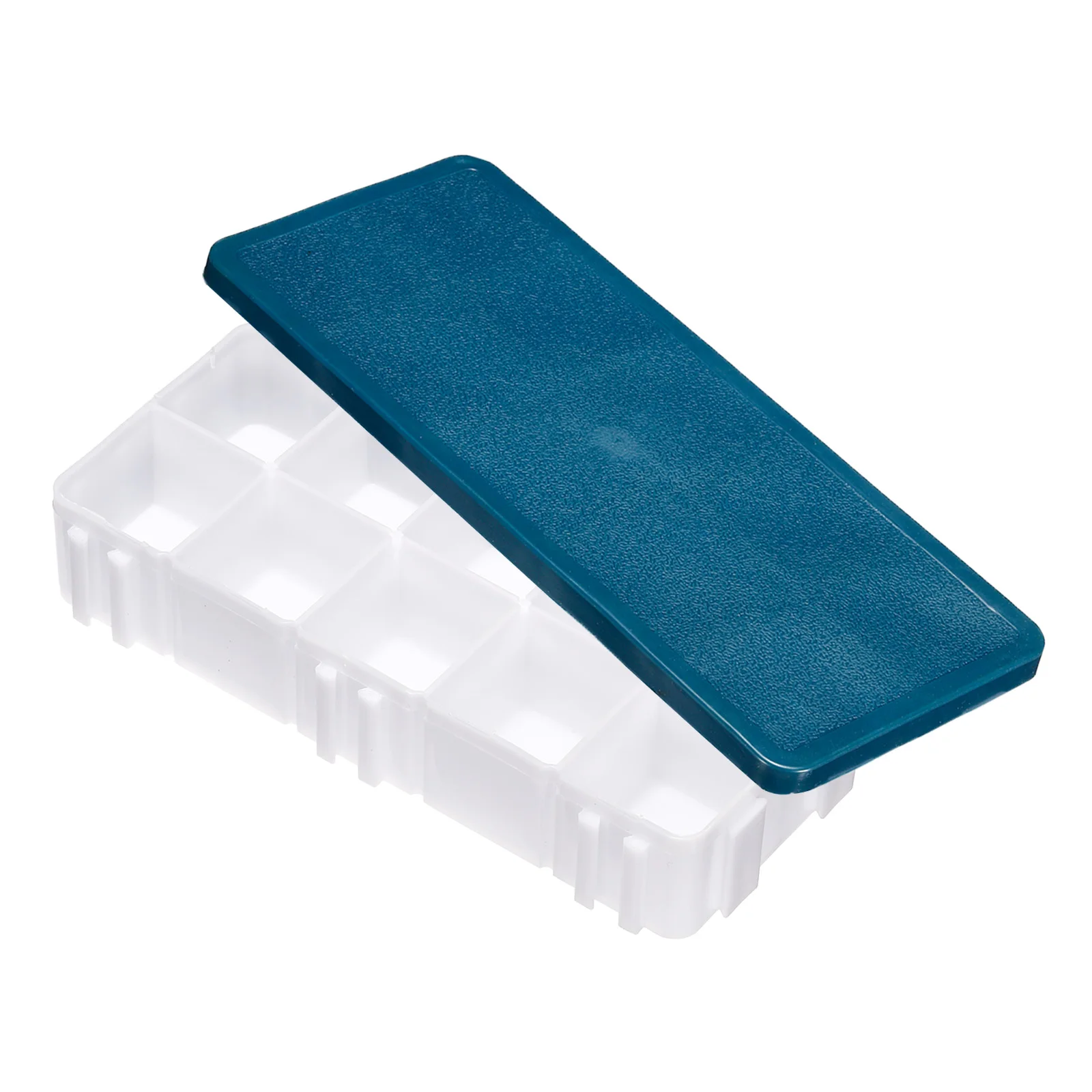 10/12Grid Paint Palette Plastic Painting Tray Deep Saver Box Detachable Soft Cover Storage Organizer for Watercolor Gouache